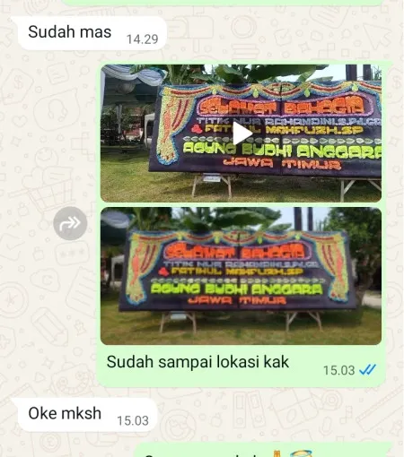 Pengiriman Papan Bunga Tanah Tinggi